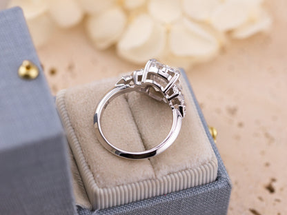 4.05ct Cushion Cut Lab Diamond Ring