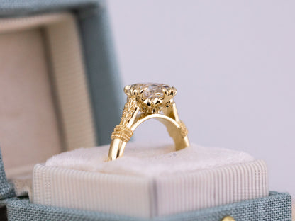 2.02ct Fleur De Lis engagement ring
