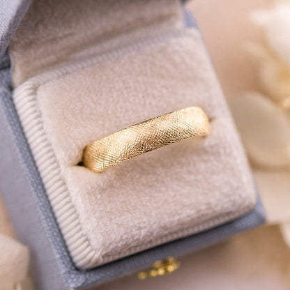 Florentine texture wedding band 5mm