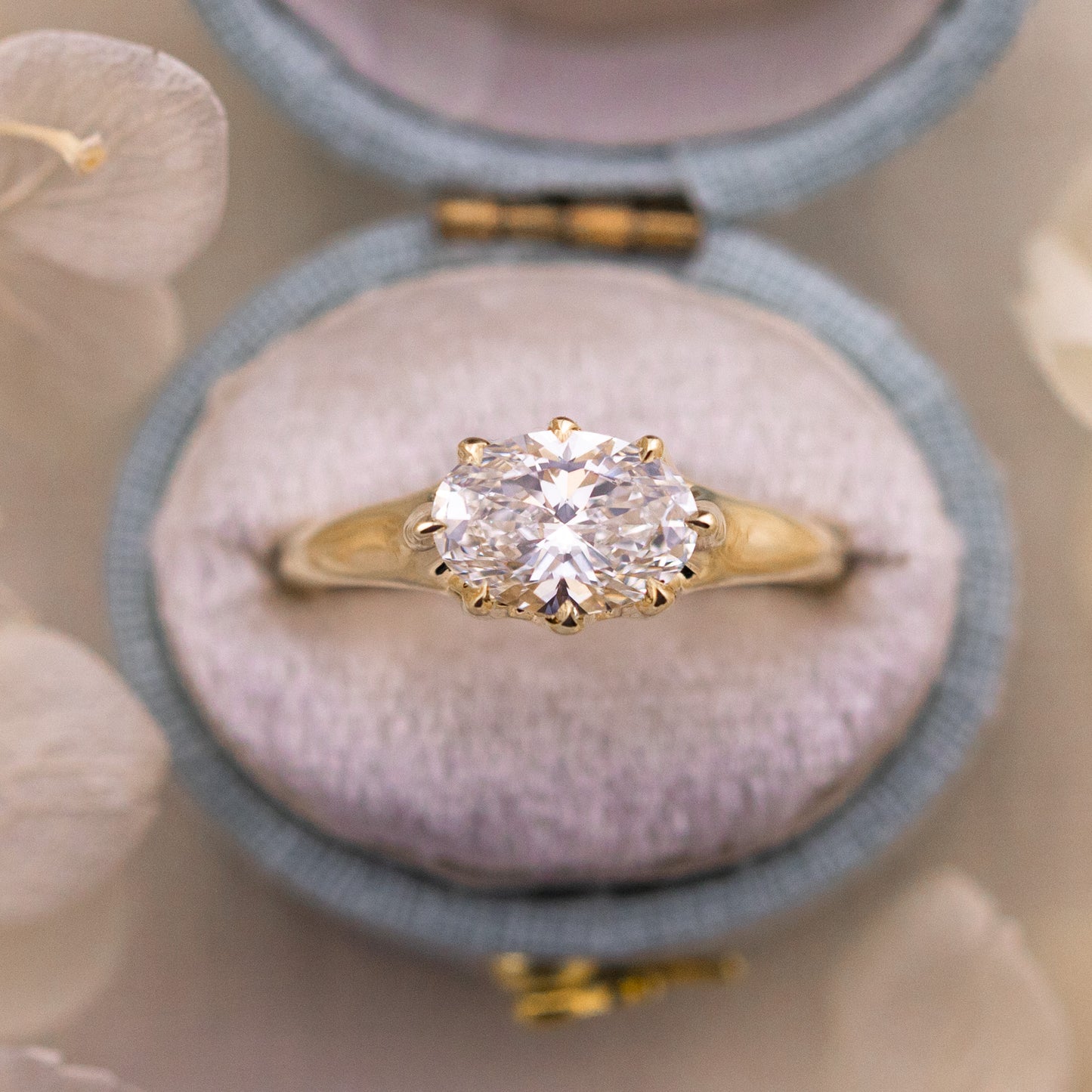 1.70ct Oval Lab Diamond East West Ring – Louise