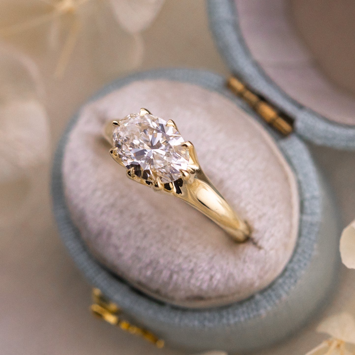 1.70ct Oval Lab Diamond East West Ring – Louise