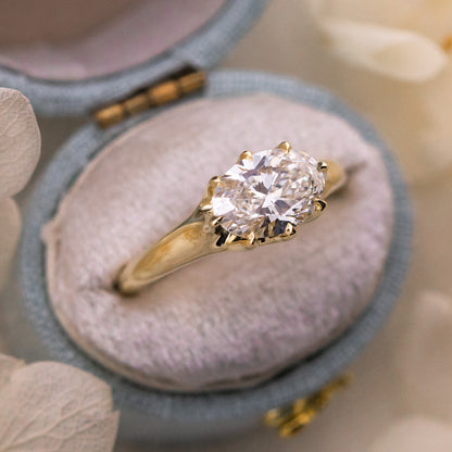 1.70ct Oval Lab Diamond East West Ring – Louise