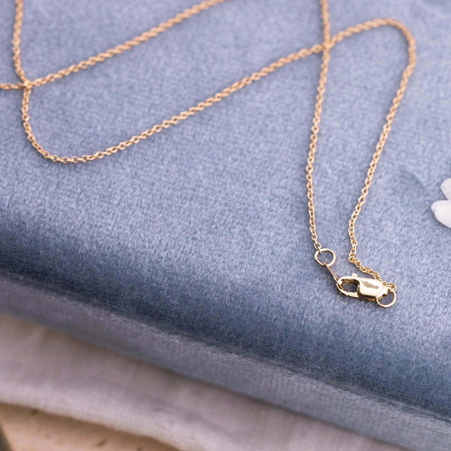 Solid Gold Cable Chain, 1mm–1.5mm