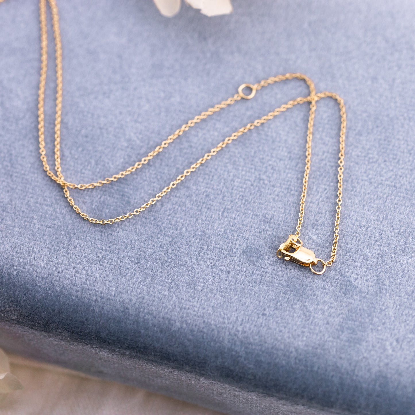 Solid Gold Cable Chain, 1mm–1.5mm