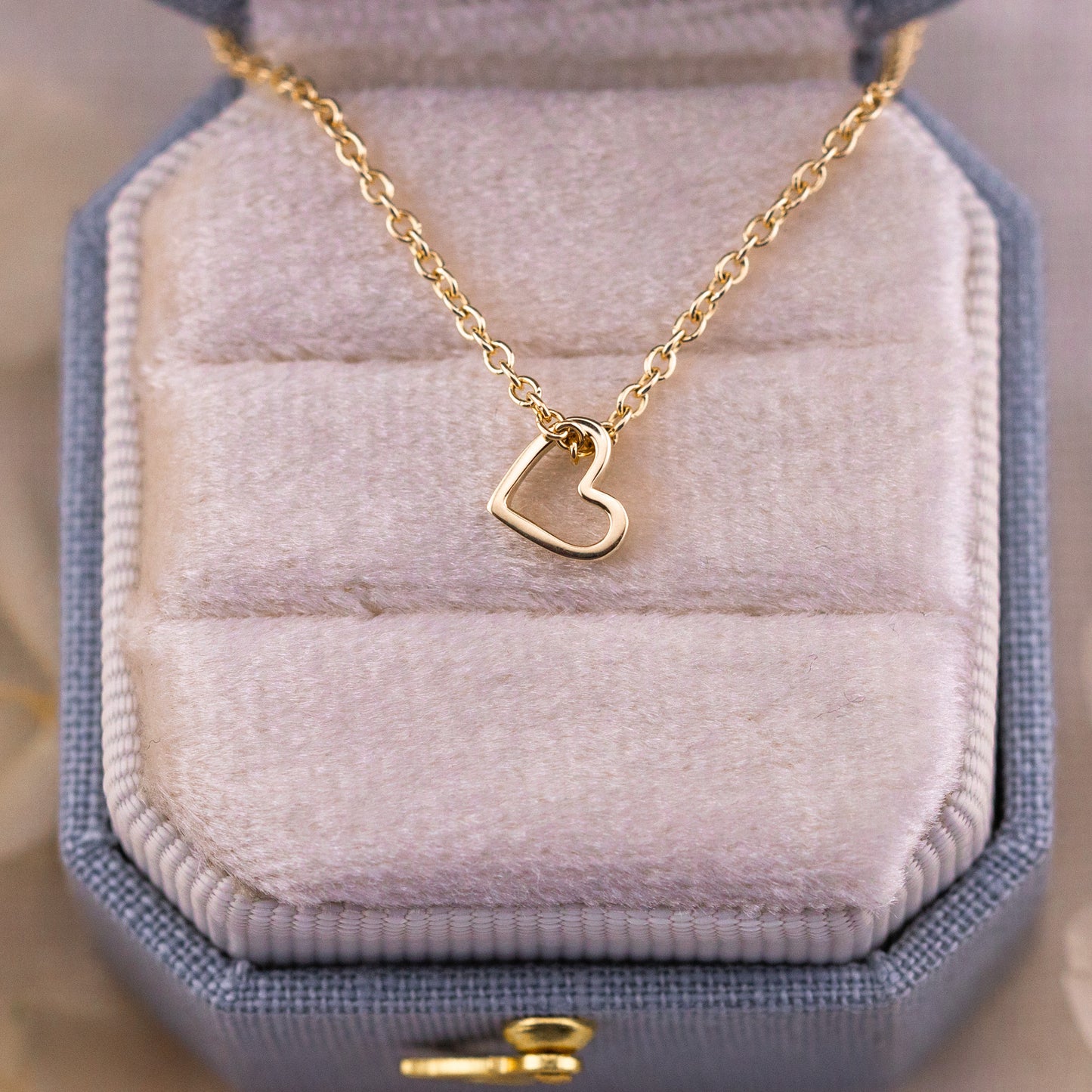 14k Solid Gold Heart Pendant, Minimalist Necklace, pendant only