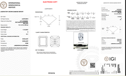 The Stone Archive · 1.16ct G VS1 Radiant Lab-Grown Diamond