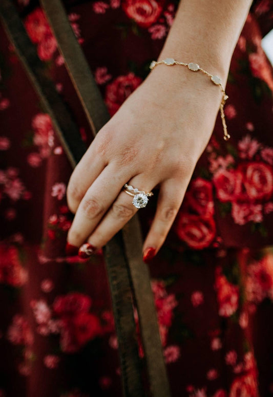Diamond engagement ring lab diamond ring 14k solid yellow gold engagement ring solitaire round cut 3.42ct lab grown diamond engagement ring