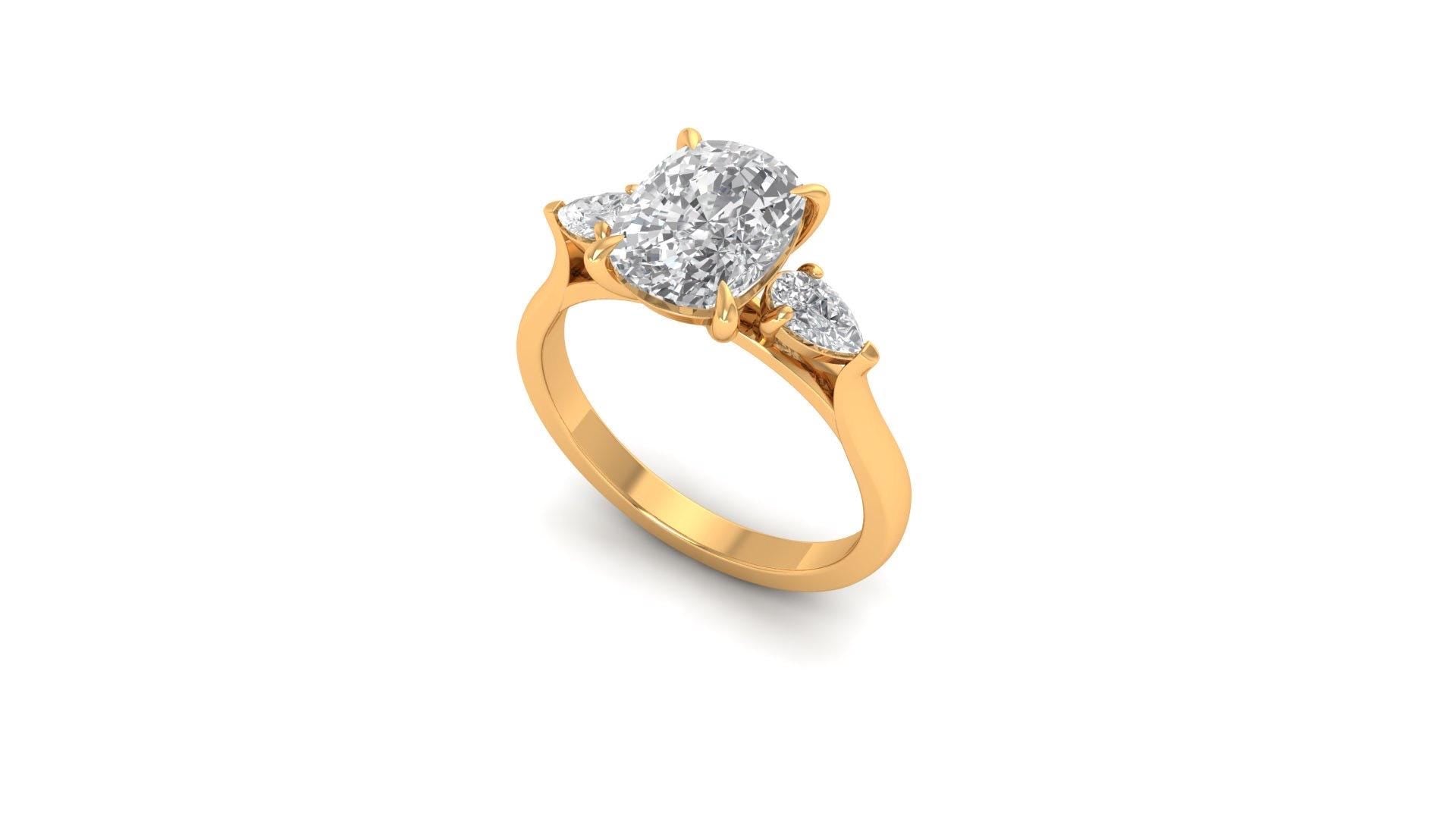 Custom jewelry design CAD design custom engagement ring