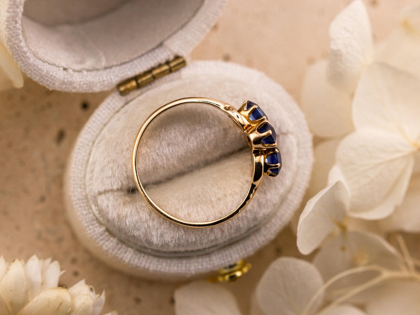 Vintage Topaz ring Blue Topaz floral ring 10k solid yellow gold ring vintage antique ring floral ring, size 5