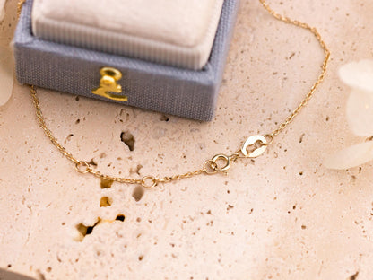 Peridot bracelet August birthstone bracelet 14k solid yellow gold