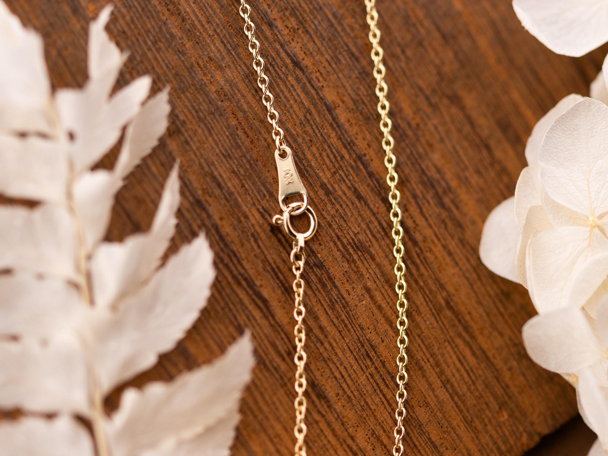 10k Gold Chain 1.5mm Cable Chain 10k Solid Yellow Gold