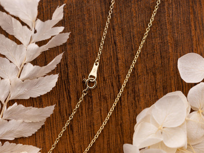 10k Gold Chain 1.5mm Cable Chain 10k Solid Yellow Gold