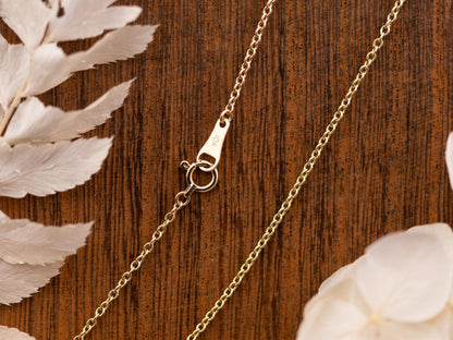 10k Gold Chain 1.5mm Cable Chain 10k Solid Yellow Gold