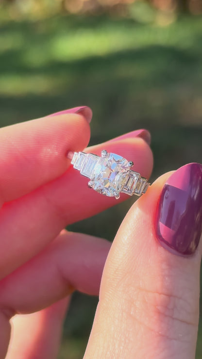 2.00ct Old Mine Lab Grown Diamond Solitaire Engagement Ring – Kady