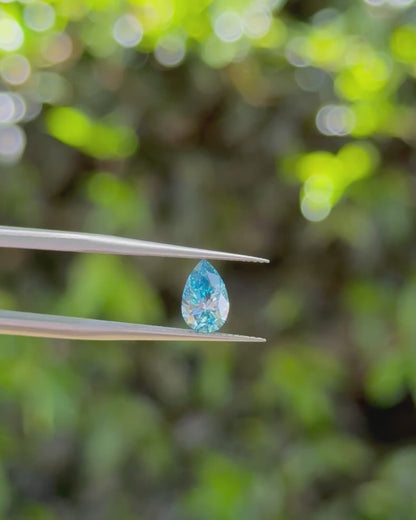 The Stone Archive · 0.71ct Fancy Vivid Blue VVS2 Pear Lab-Grown Diamond (Copy)
