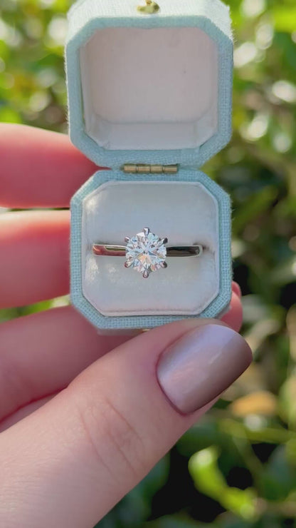 1.50ct Round Brilliant Natural Diamond Solitaire Ring – Lena