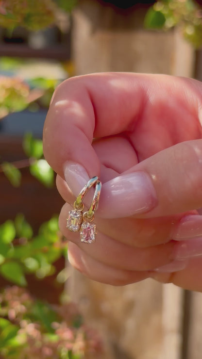 1.01ct Natural Old Mine Cut Diamond Drop Earrings – Libby